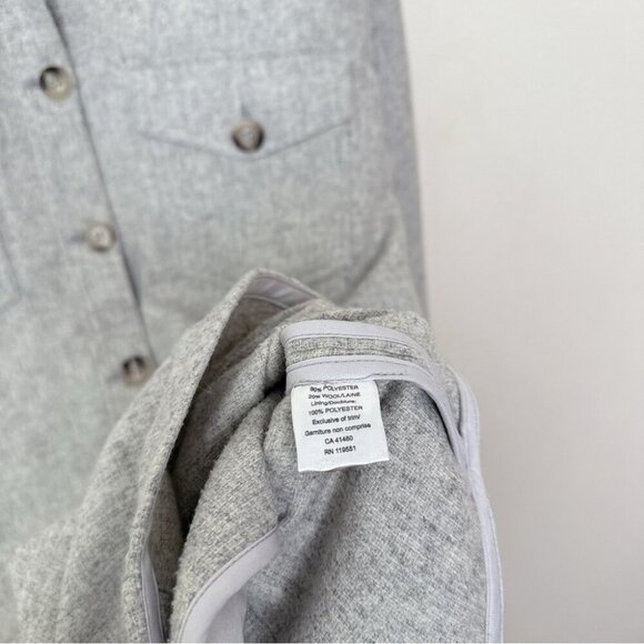 Gentle Fawn Womens Medium Kyleen Shacket Heather Grey - Picture 9 of 12